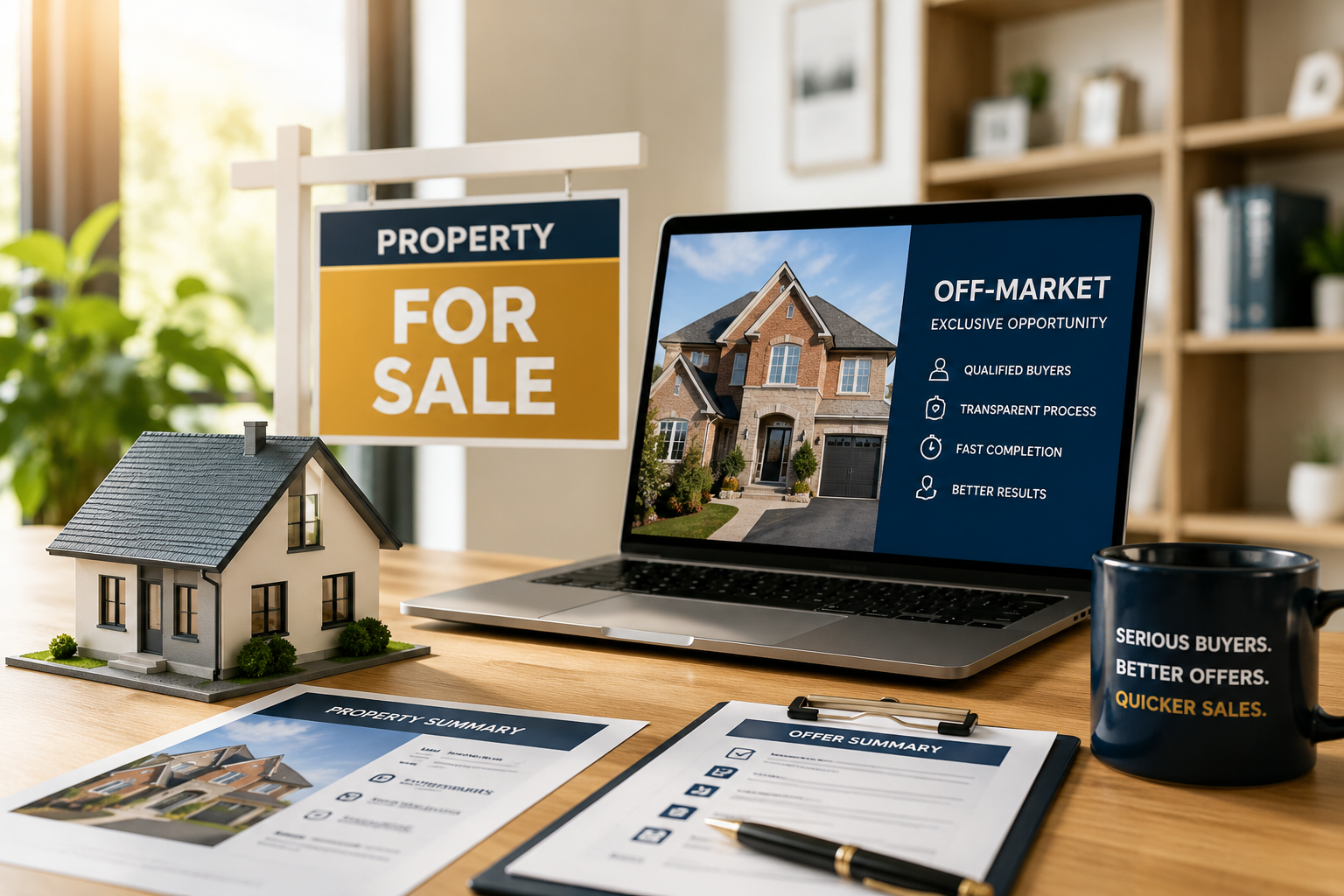 Property prepared for off-market sale